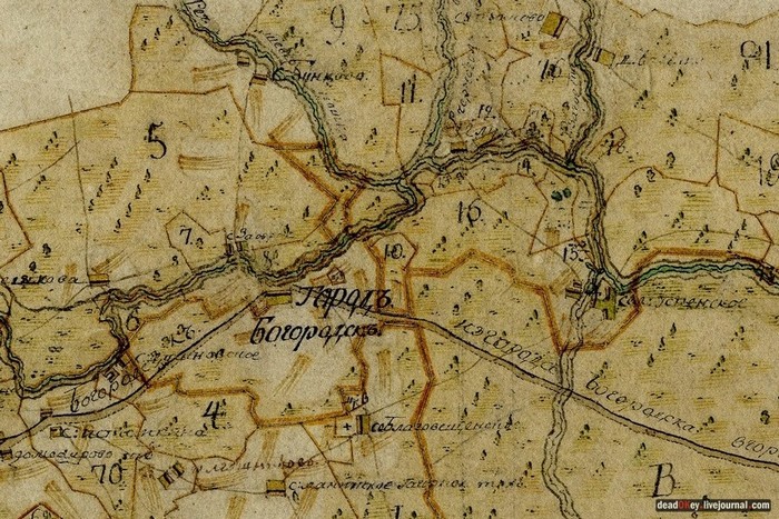 Карта Богородска 1797г