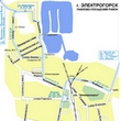 Карта движения маршрутного транспорта Электрогорск